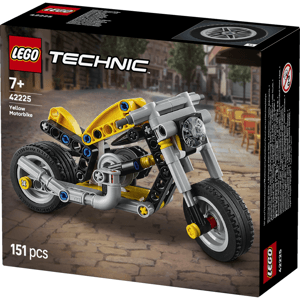 Lego Technic Motorcycle in Yellow